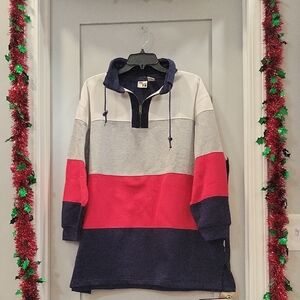 Energy Zone Men's Zip Up Sweater - Red, Gray, Navy